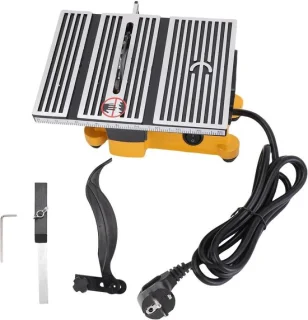 Draagbare tafelzaag - compacte snijmachine - aluminium legering - grijs