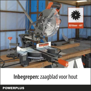 Dual Power POWDP2560 20V verstekzaag 210mm telescopisch