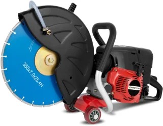 De EBERTH Motorflex benzine-afkortzaag in één oogopslag