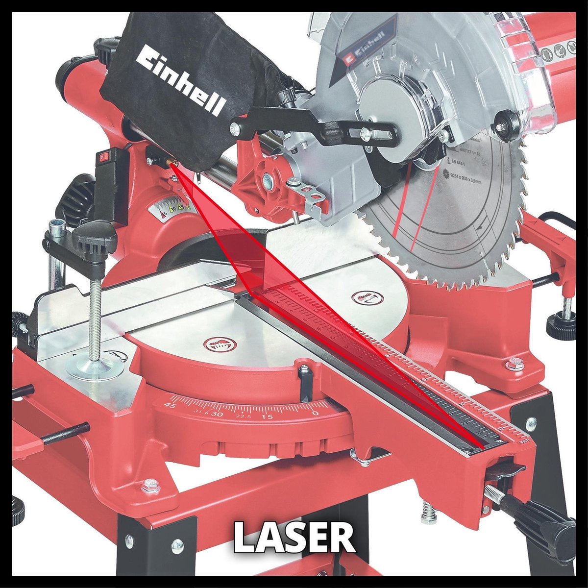 Einhell TC-SM 2531/2 U Radiaal Afkort-/Verstekzaag