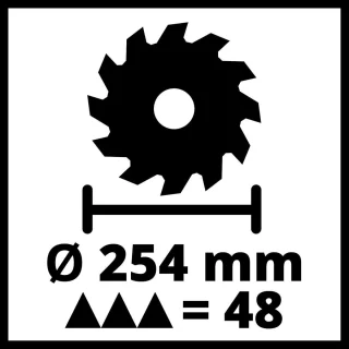 Einhell TC-SM 254 Radiaal Afkortzaag 1800W Ø254mm