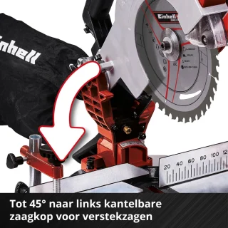 Einhell TE-MS 18/210 Li Solo Accu Afkort-/Verstekzaag