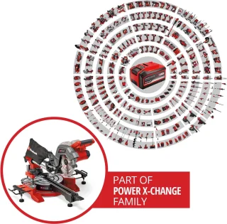 Einhell TE-SM 36/8 L Li Solo Radiaal Afkortzaag Power X-Change