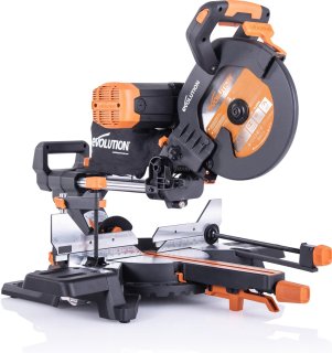 De EVOLUTION RAGE R255 SMS DB+ dubbele verstekzaag in één oogopslag