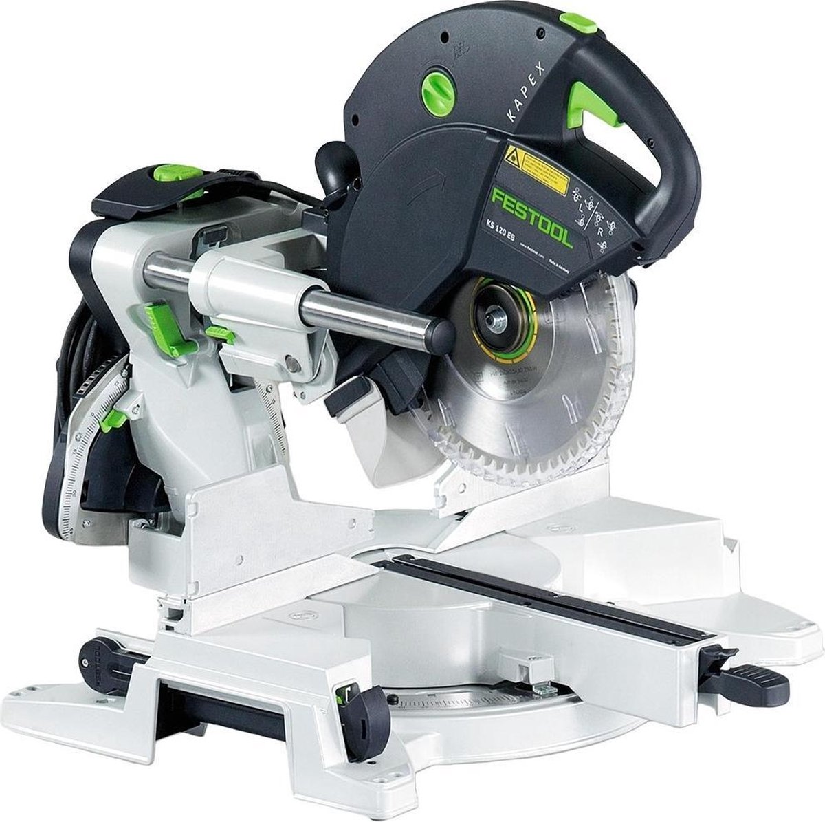 De Festool KAPEX KS 120EB Afkortzaag 1600W in één oogopslag