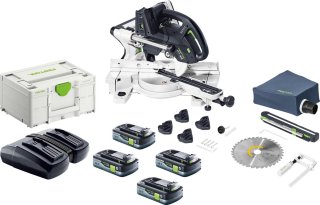 De Festool KAPEX KSC 60 EB-Basic accu afkortzaag in één oogopslag
