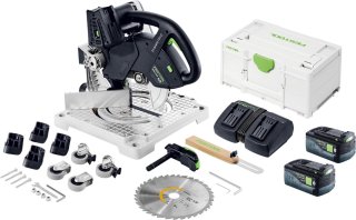 De Festool SYMC 70 EB-Basic accu-freeszaag 36 V 216 mm in één oogopslag