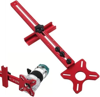 Freesapparaat houtbewerking - kast sjabloon - 36 cm - aluminium
