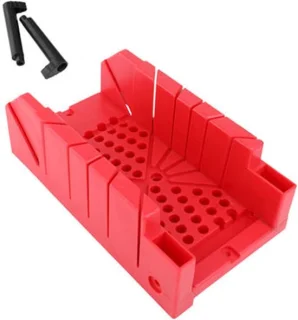 Handzaag Houtbewerking - Zaag Hulpstuk - Precisie Zagen - Verstelbare Hoek - 31 cm Lengte - Rood