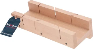 Houten verstekbak 30 x 12 cm beige