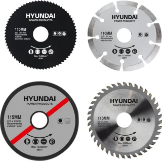 Hyundai invalzaag 1050W met geleiderail compleet set