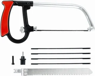Ijzerzaag Frame Set - Handzaag 243 cm Zwart