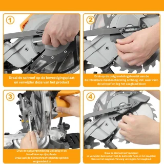 JMZR® Verstekzaag met Trekfunctie
