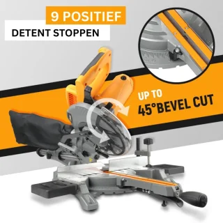 JMZR® Verstekzaag met Trekfunctie