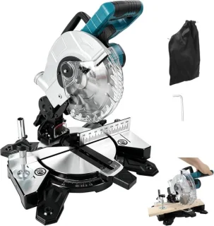Kapp en verstekzaag compatibel met Makita 18 V, 210 mm