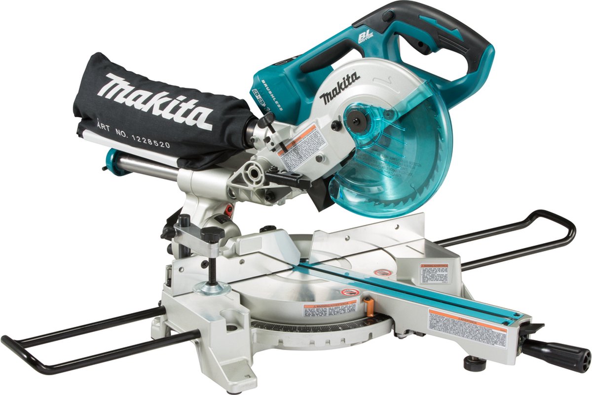 De Makita DLS714NPT2 Radiaalafkortzaag 2x18V 190mm in één oogopslag