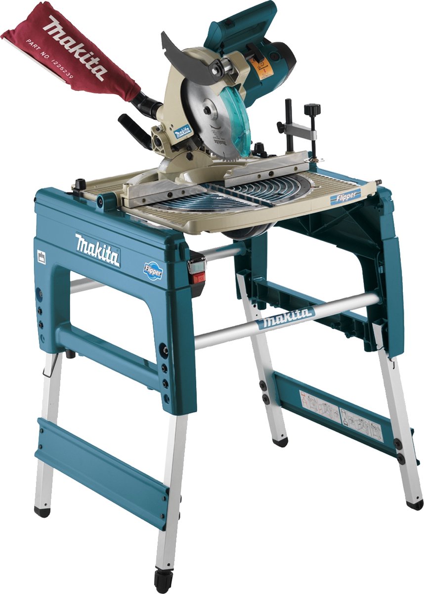 De Makita LF1000 Verstekzaag 230V 260mm in één oogopslag