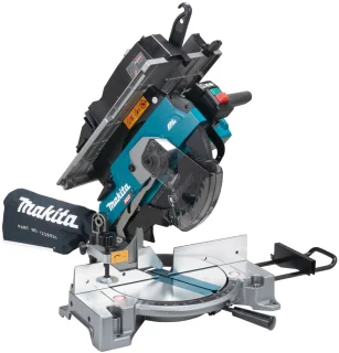 De Makita LH001GZ Accu-afkortzaag en zaagtafel in één oogopslag