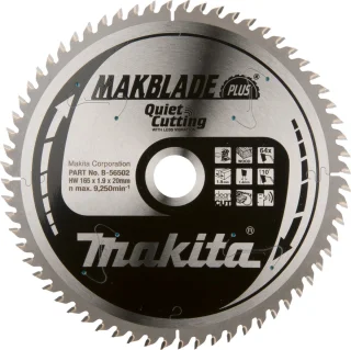 Makita Makblade-Plus Afkortzaagblad 165x20mm 64T B-56518
