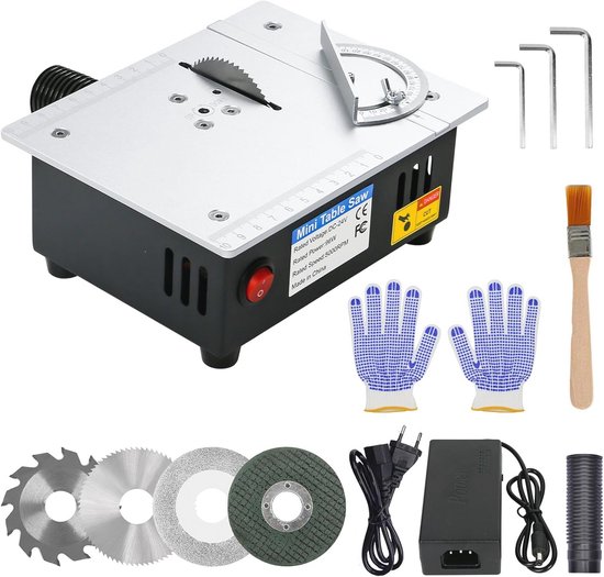Mini tafelcirkelzaag met 4 messen - multifunctioneel - instelbare snelheid review