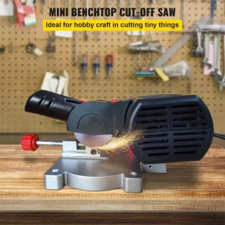 mini-verstekzaag 90 W met 3 zaagbladen 7800 RPM verstelbaar 0-45°
