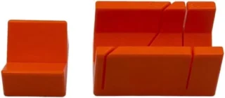 Miter box 12cm x 4,3cm oranje