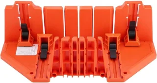 Miter box met klem - 14 inch oranje