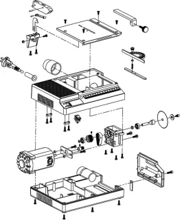 Multifunctionele Elektrische Tafelcirkelzaag 480W 60mm Blad
