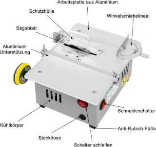 Nordivar - Mini Tafelcirkelzaag en Bandschuurmachine