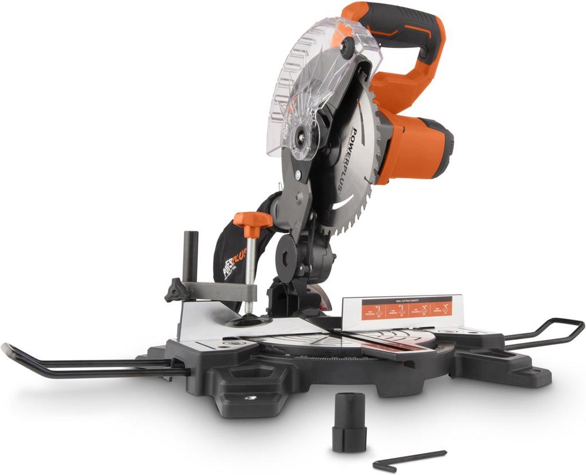 Wat vinden we goed aan de POWDP2550 Dual Power accu verstekzaag 20V Ø210mm zonder accu en lader