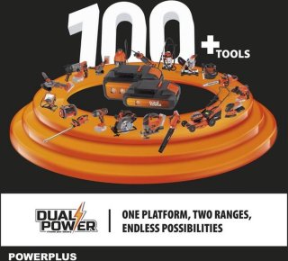 POWDP2550 Dual Power accu verstekzaag 20V Ø210mm zonder accu en lader