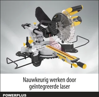 Powerplus POWX075710S elektrische verstekzaag 1600W 210mm