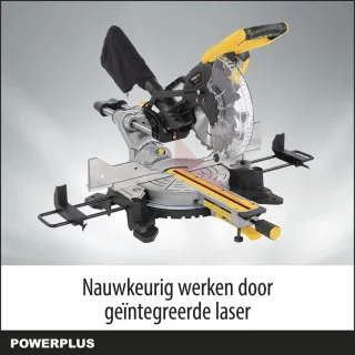 Powerplus POWX075740DB elektrische verstekzaag 2200W 254mm