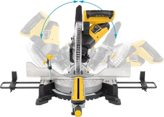 Powerplus POWX075740DB elektrische verstekzaag 2200W 254mm