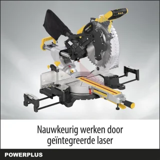 Powerplus POWX075750DB elektrische verstekzaag 2200W 305mm