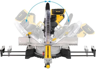 Powerplus POWX075750DB elektrische verstekzaag 2200W 305mm