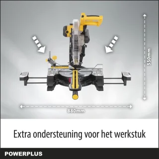 Powerplus POWX075751DB elektrische verstekzaag 2000W 305mm