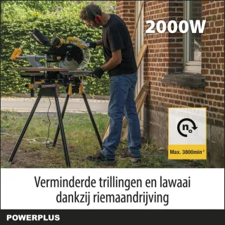 Powerplus POWX075751DB elektrische verstekzaag 2000W 305mm