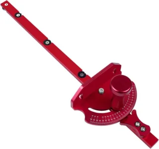 Precisie verstekmeter - tafelzaag hek - 45 cm - rood