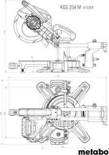 RFWR® Afkort- en verstekzaag 254 mm