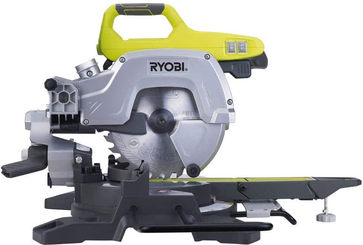 Wat vinden we goed aan de Ryobi EMS216L Afkortzaag 216mm 1200W