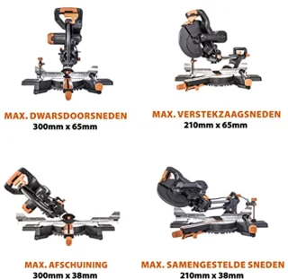 Schuif-afschuifzaag 300 mm