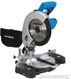 Silverline 1400W Gecombineerde Verstekzaag 210mm