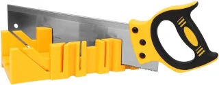 SnelShoppen 12 inch afkortzaag, 14 inch achterzaag en 12 inch hoekafkortingsdoos
