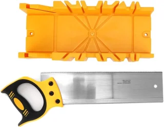 SnelShoppen 12 inch afkortzaag, 14 inch achterzaag en 12 inch hoekafkortingsdoos