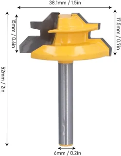 SnelShoppen 45° verstekzaag met vergrendeling, 6 mm shank