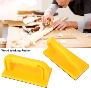 SnelShoppen - Houtbewerkingsduwer 2 Stuks - Ergonomische Veiligheidsduwblokken voor Verstekzaag - Stevige Kunststof - Perfect voor Houtbewerking
