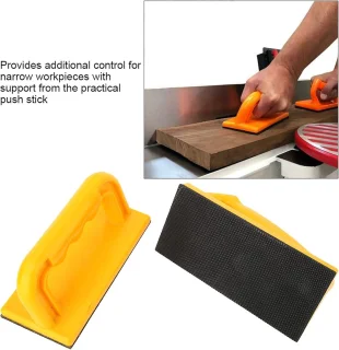 SnelShoppen - Houtbewerkingsduwer 2 Stuks - Ergonomische Veiligheidsduwblokken voor Verstekzaag - Stevige Kunststof - Perfect voor Houtbewerking