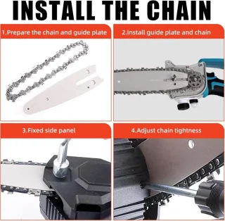 Stalen Kettingzaagketting 186 mm voor Kleine Elektrische Kettingzagen