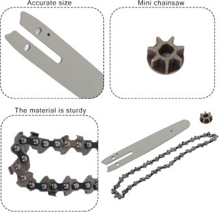 Stalen Kettingzaagketting 186 mm voor Kleine Elektrische Kettingzagen